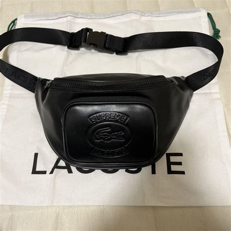 Supreme LACOSTE Waist Bag Black 